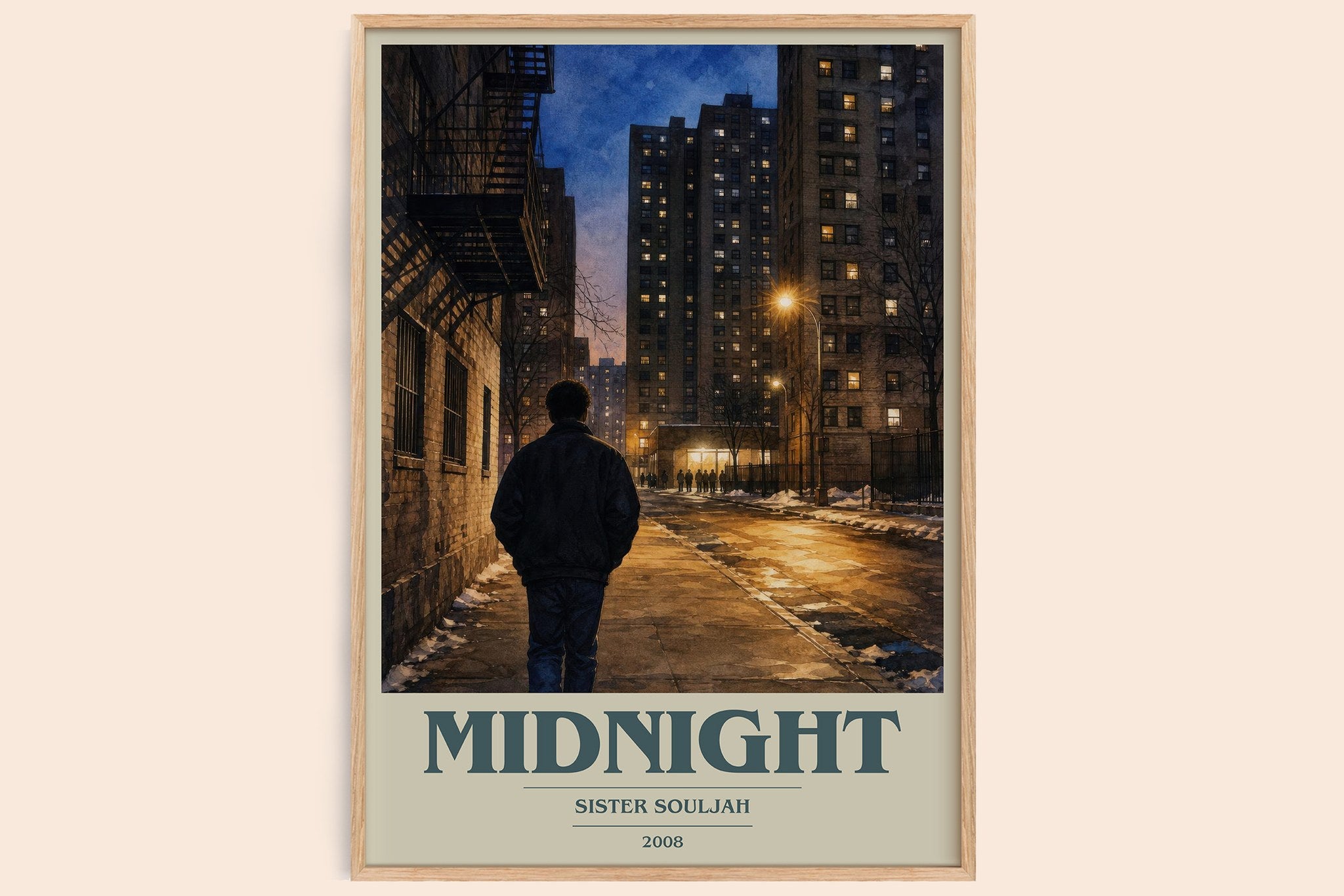 Midnight Book Cover Poster by Sister Souljah