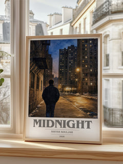 Midnight book cover poster colour and style options – Sister Souljah book art