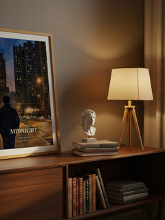 Midnight watercolour print on bookshelf – Sister Souljah fan gift