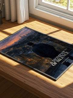 A moment of silence watercolour book poster framed on wall – contemporary fiction wall art