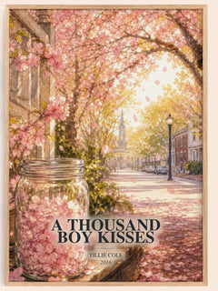 A Thousand Boy Kisses watercolour book poster by Tillie Cole – framed literary art print