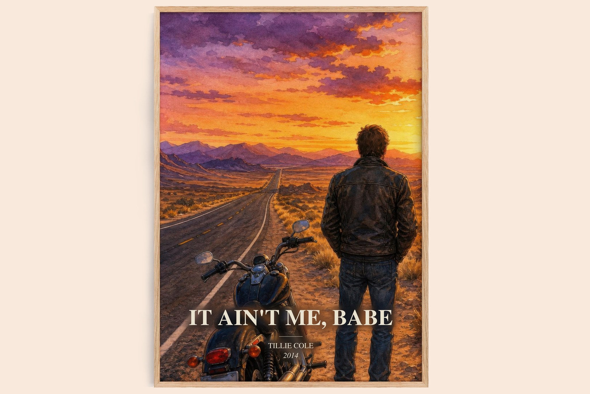 It Ain't Me, Babe Book Watercolour Illustration by Tillie Cole