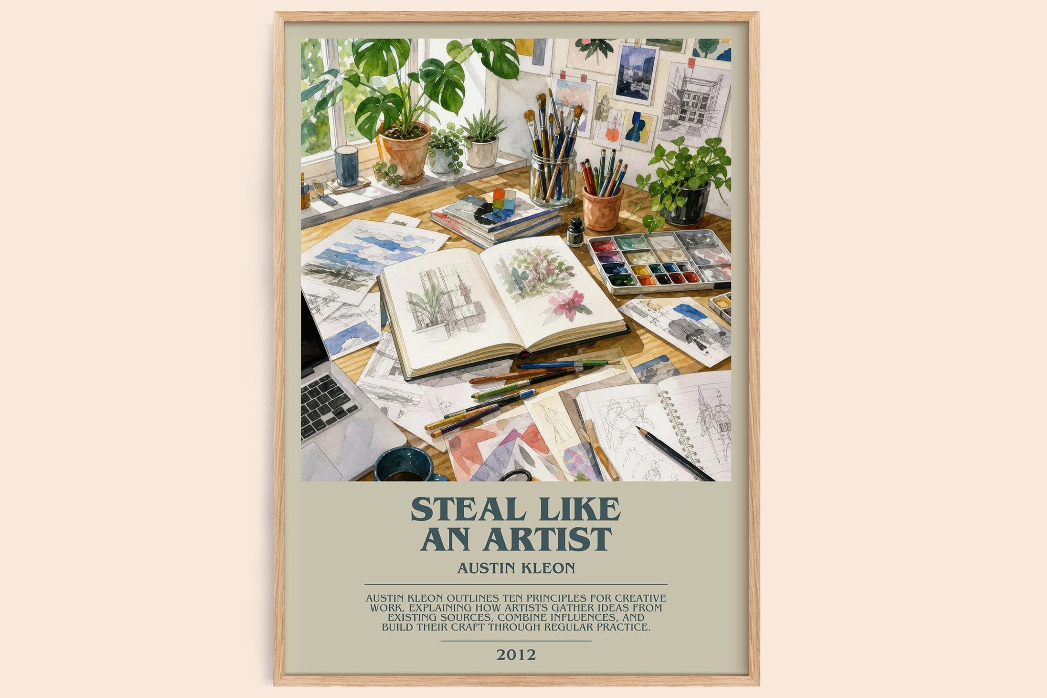 Steal like an artist Bookish Wall Art by Austin Kleon