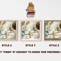 Show Your Work! literary print in frame leaning in hallway – non fiction wall art