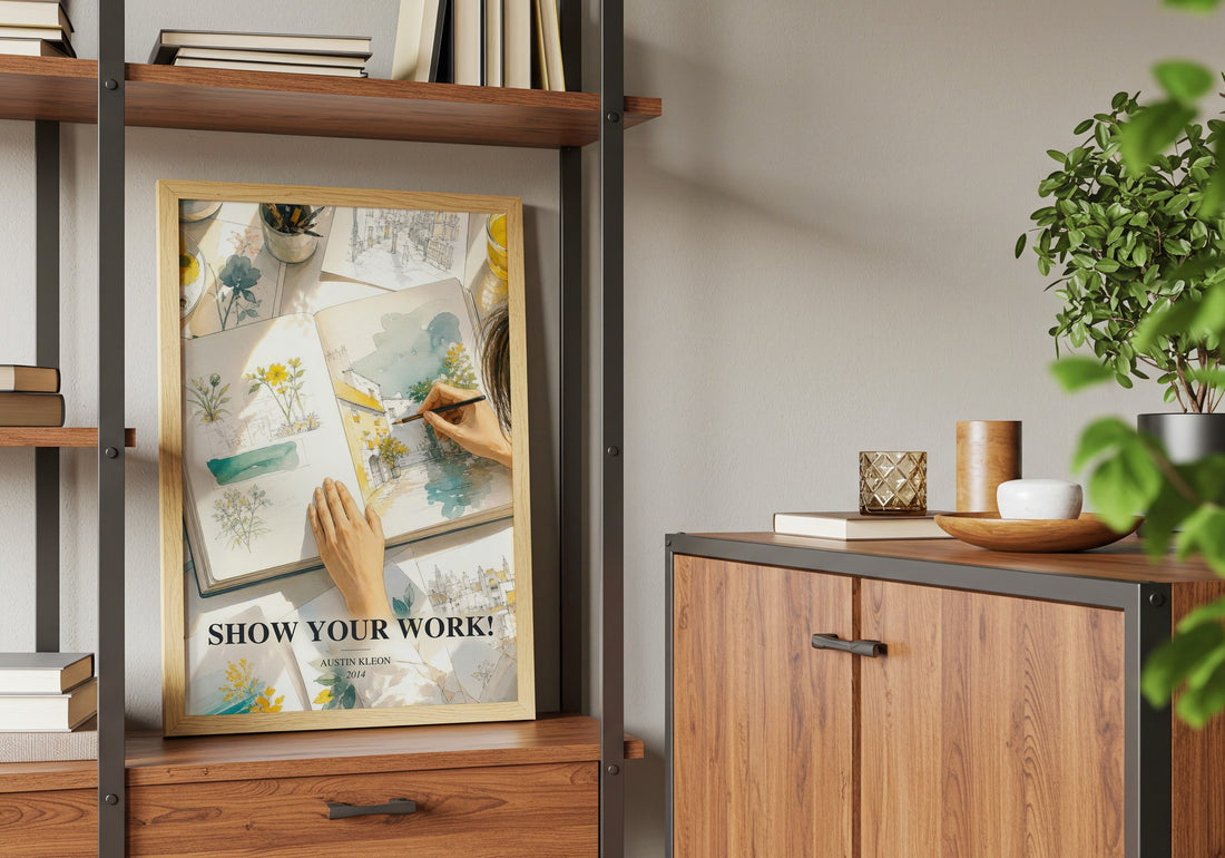 Show Your Work! book watercolour illustration paper finish options – matte satin gloss