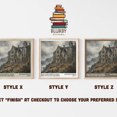 Miss Peregrine's Home for Peculiar Children literary print in frame leaning in hallway – fantasy wall art