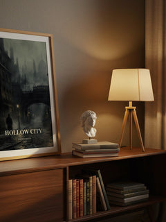 Hollow City watercolour print on bookshelf – Ransom Riggs fan gift
