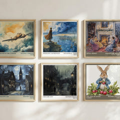 Hollow City literary art print colour and style options – Ransom Riggs book art