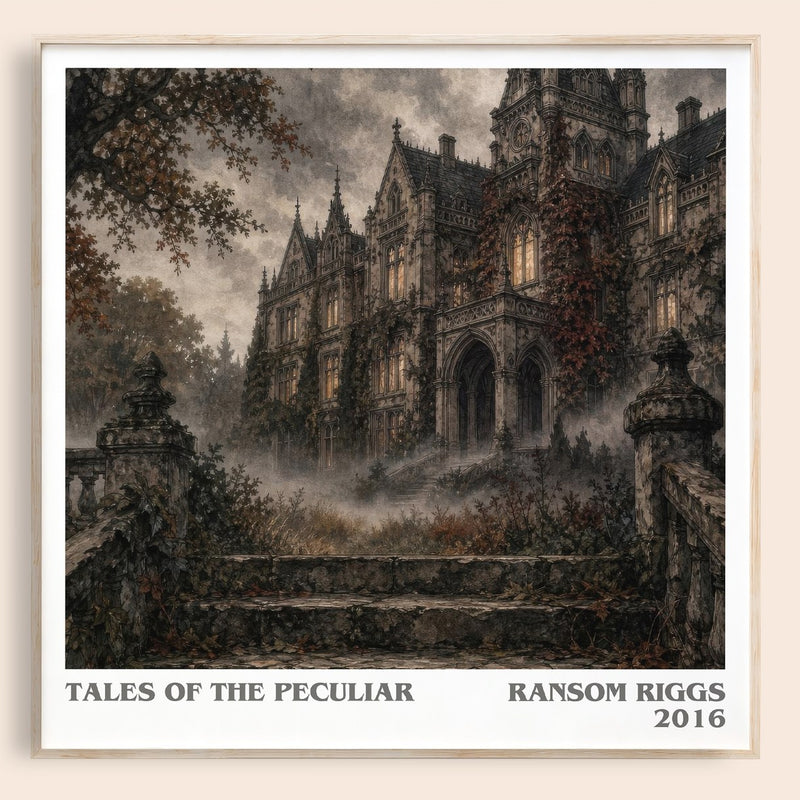 Tales of the Peculiar literary book poster by Ransom Riggs – framed literary art print