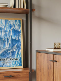 Winter Turning book watercolour illustration paper finish options – matte satin gloss