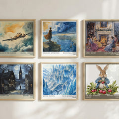 Winter Turning literary art print colour and style options – Tui T. Sutherland book art