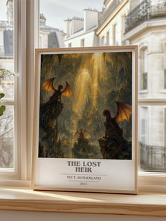 The Lost Heir book cover poster colour and style options – Tui T. Sutherland book art