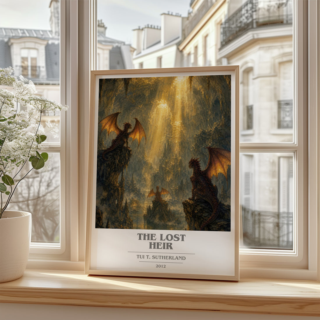 The Lost Heir book cover poster colour and style options – Tui T. Sutherland book art
