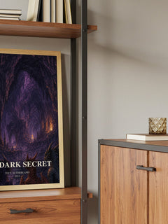 The Dark Secret book watercolour illustration paper finish options – matte satin gloss