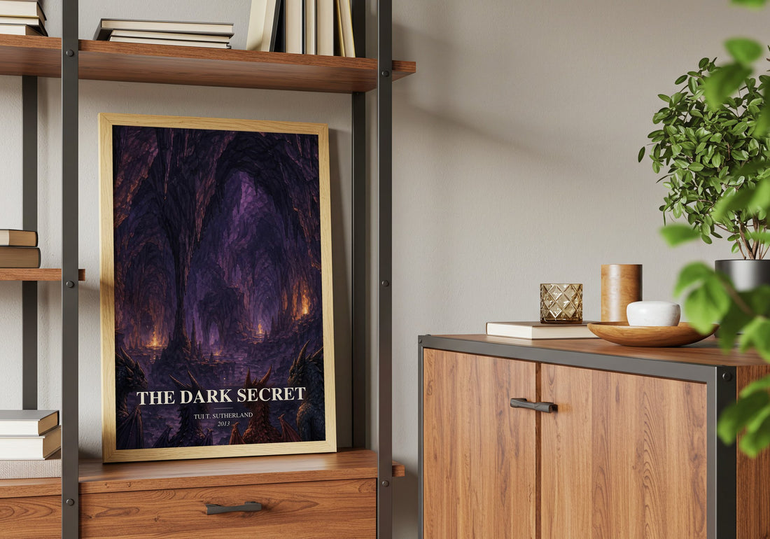The Dark Secret book watercolour illustration paper finish options – matte satin gloss