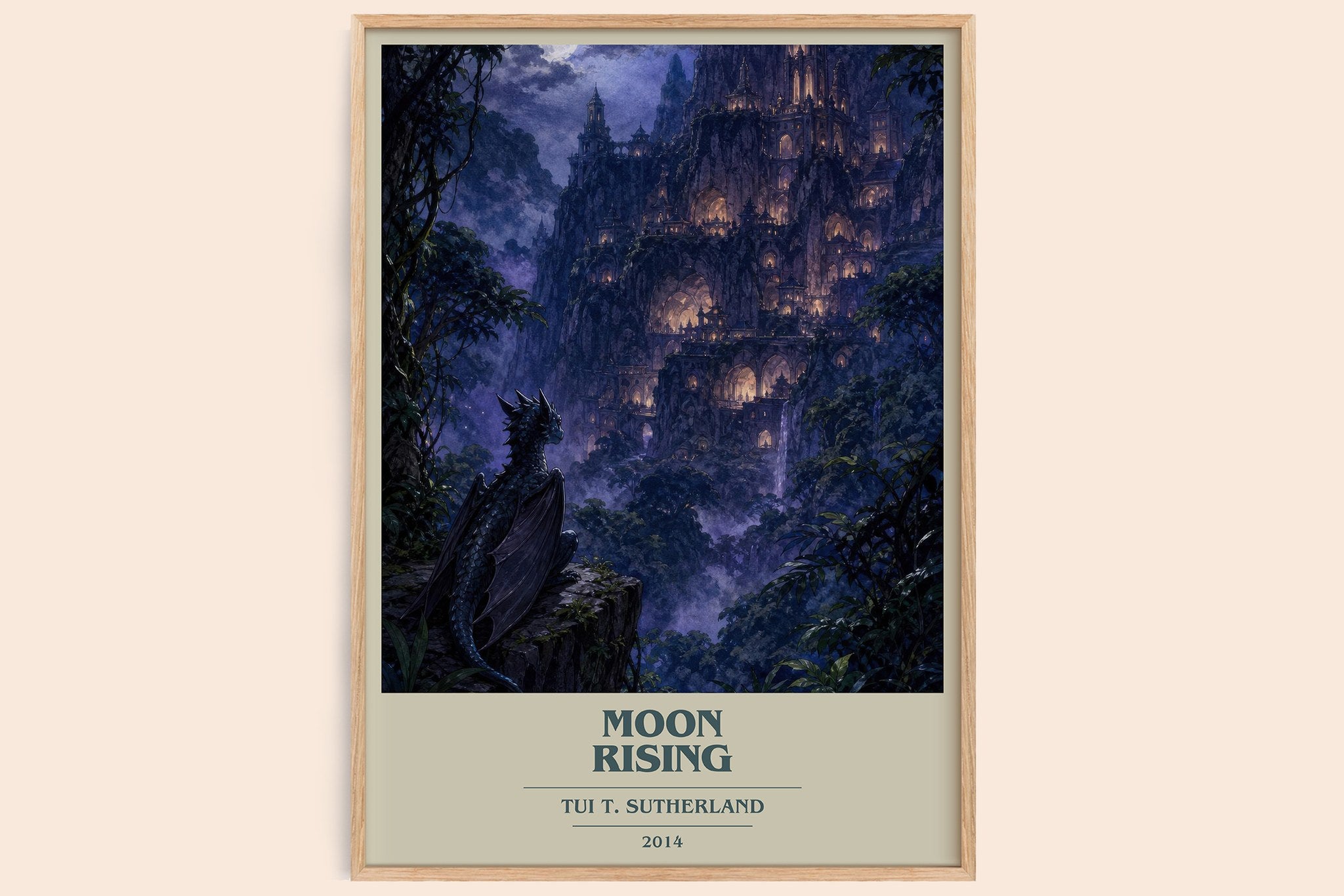 Moon Rising Book Cover Poster by Tui T. Sutherland