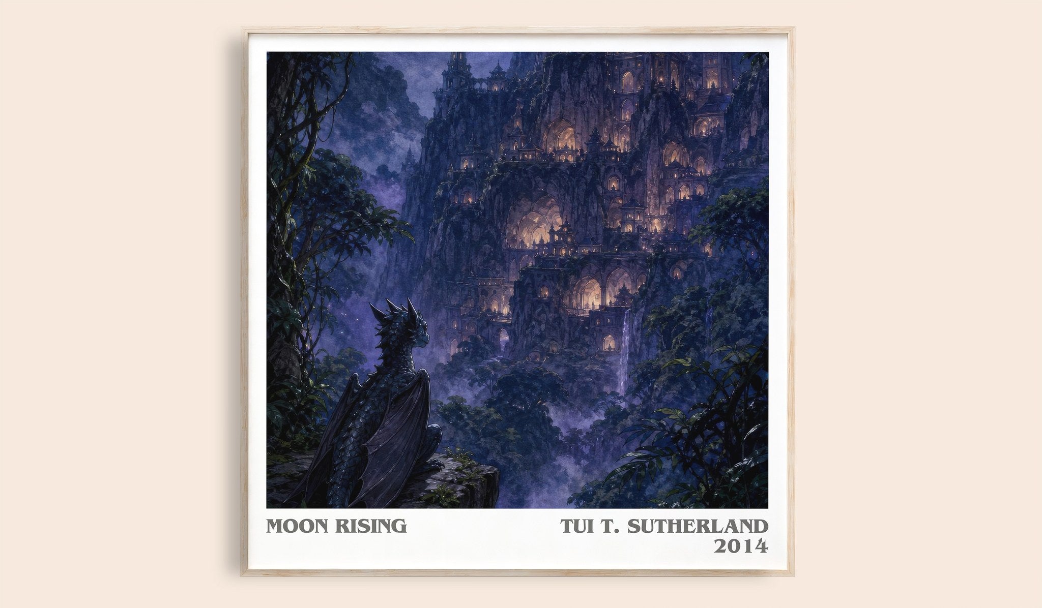 Moon Rising Literary Art Print by Tui T. Sutherland
