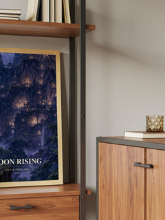 Moon Rising book watercolour illustration paper finish options – matte satin gloss