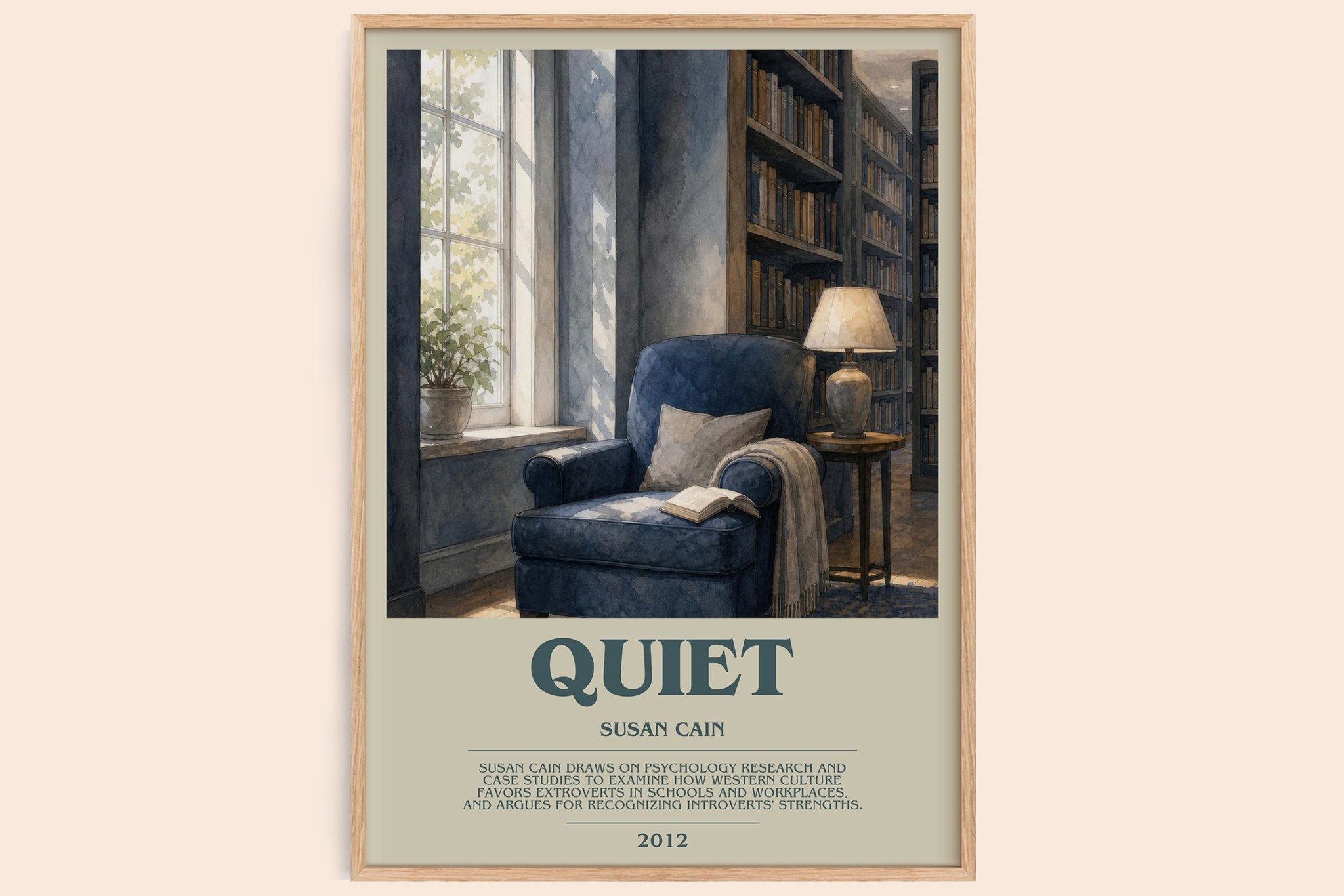 Quiet Bookish Wall Art by Susan Cain