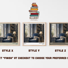 Quiet literary print in frame leaning in hallway – non fiction wall art