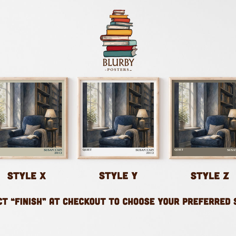 Quiet literary print in frame leaning in hallway – non fiction wall art