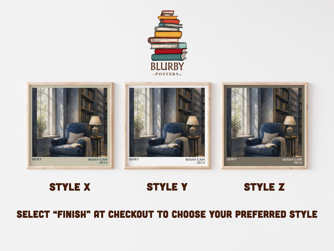 Quiet literary print in frame leaning in hallway – non fiction wall art (mockup)