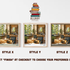 Quiet power literary print in frame leaning in hallway – non fiction wall art