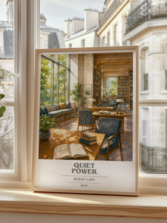 Quiet power book cover poster colour and style options – Susan Cain book art