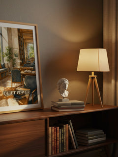 Quiet power watercolour print on bookshelf – Susan Cain fan gift