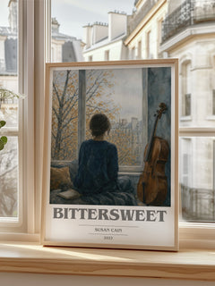 Bittersweet book cover poster colour and style options – Susan Cain book art