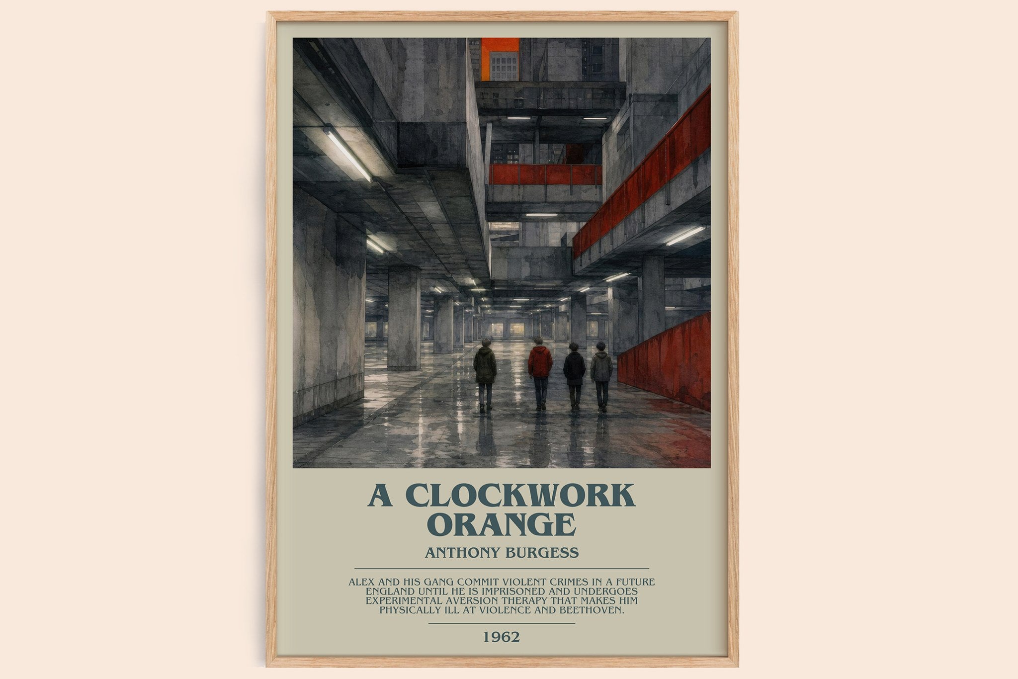 A Clockwork Orange Bookish Wall Art by Anthony Burgess
