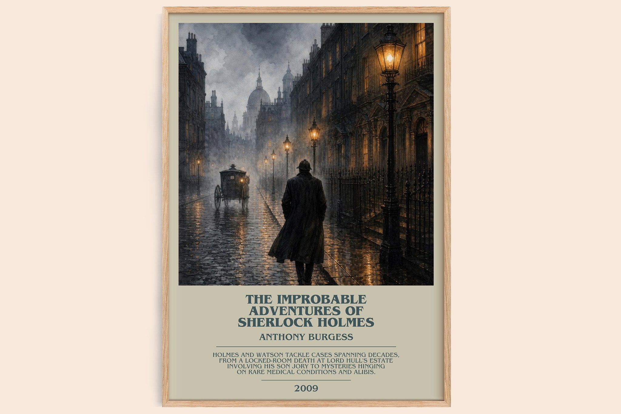 Improbable Adventures of Sherlock Holmes Bookish Wall Art by Anthony Burgess