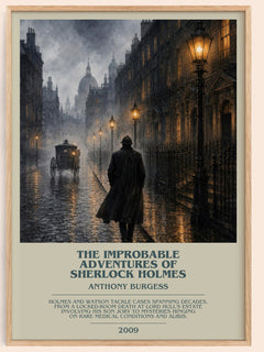 Improbable Adventures of Sherlock Holmes Bookish Wall Art – A. Burgess – image 1
