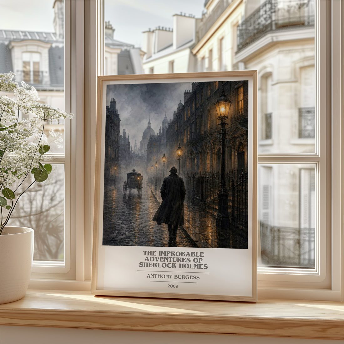 The Improbable Adventures of Sherlock Holmes book cover poster colour and style options – Anthony Burgess book art