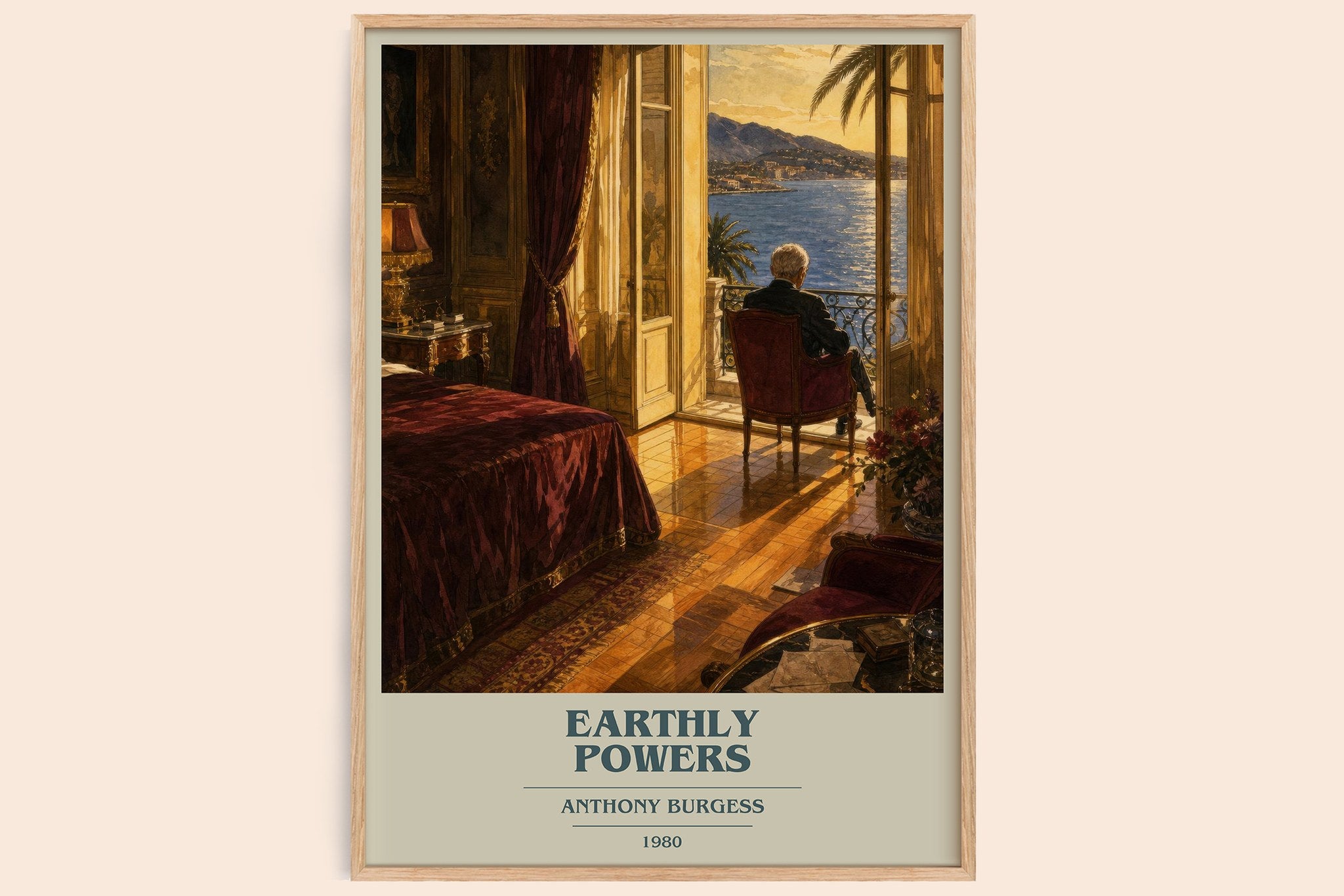 Earthly Powers Book Cover Poster by Anthony Burgess