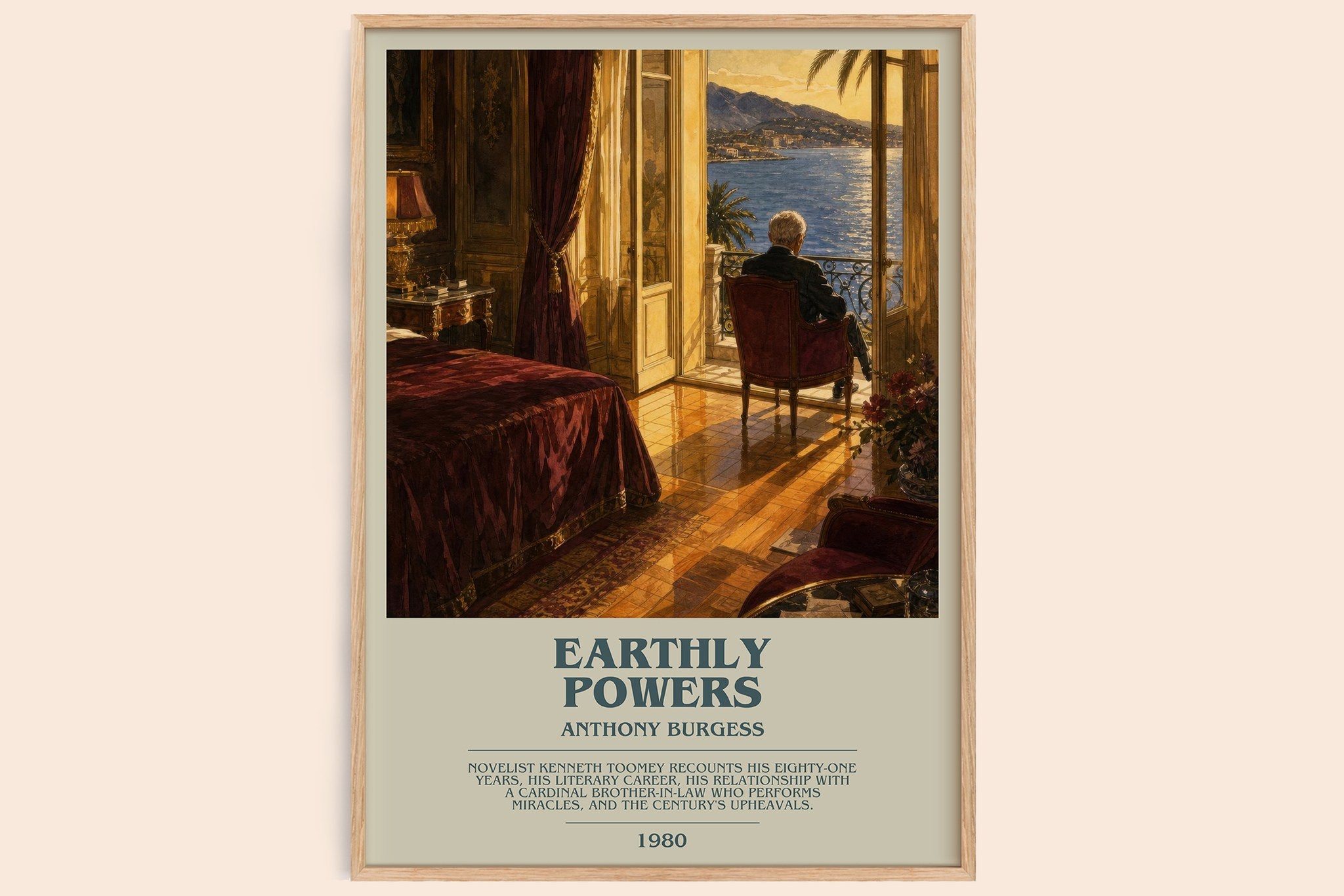 Earthly Powers Bookish Wall Art by Anthony Burgess