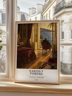 Earthly Powers book cover poster colour and style options – Anthony Burgess book art