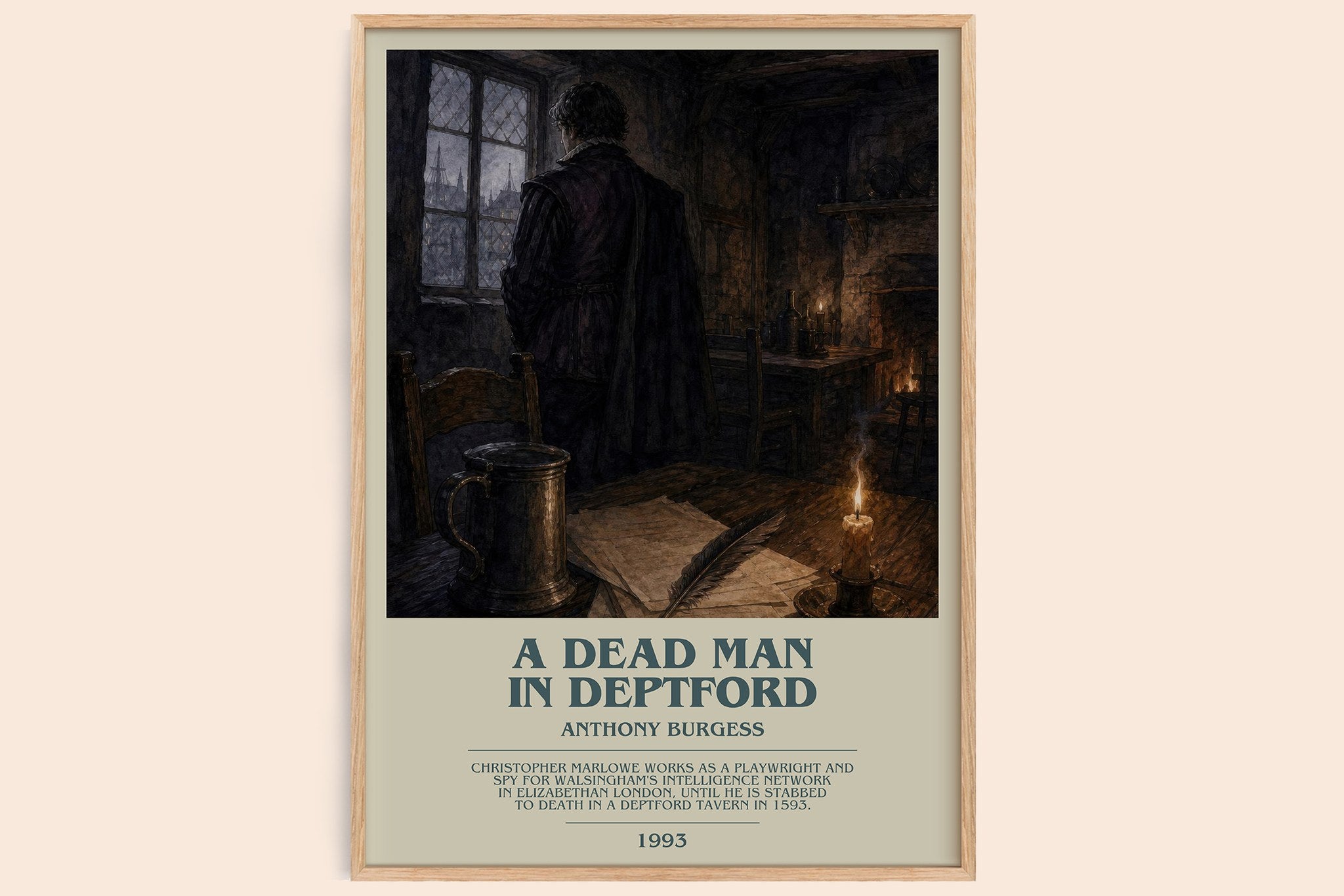 A Dead Man in Deptford Bookish Wall Art by Anthony Burgess