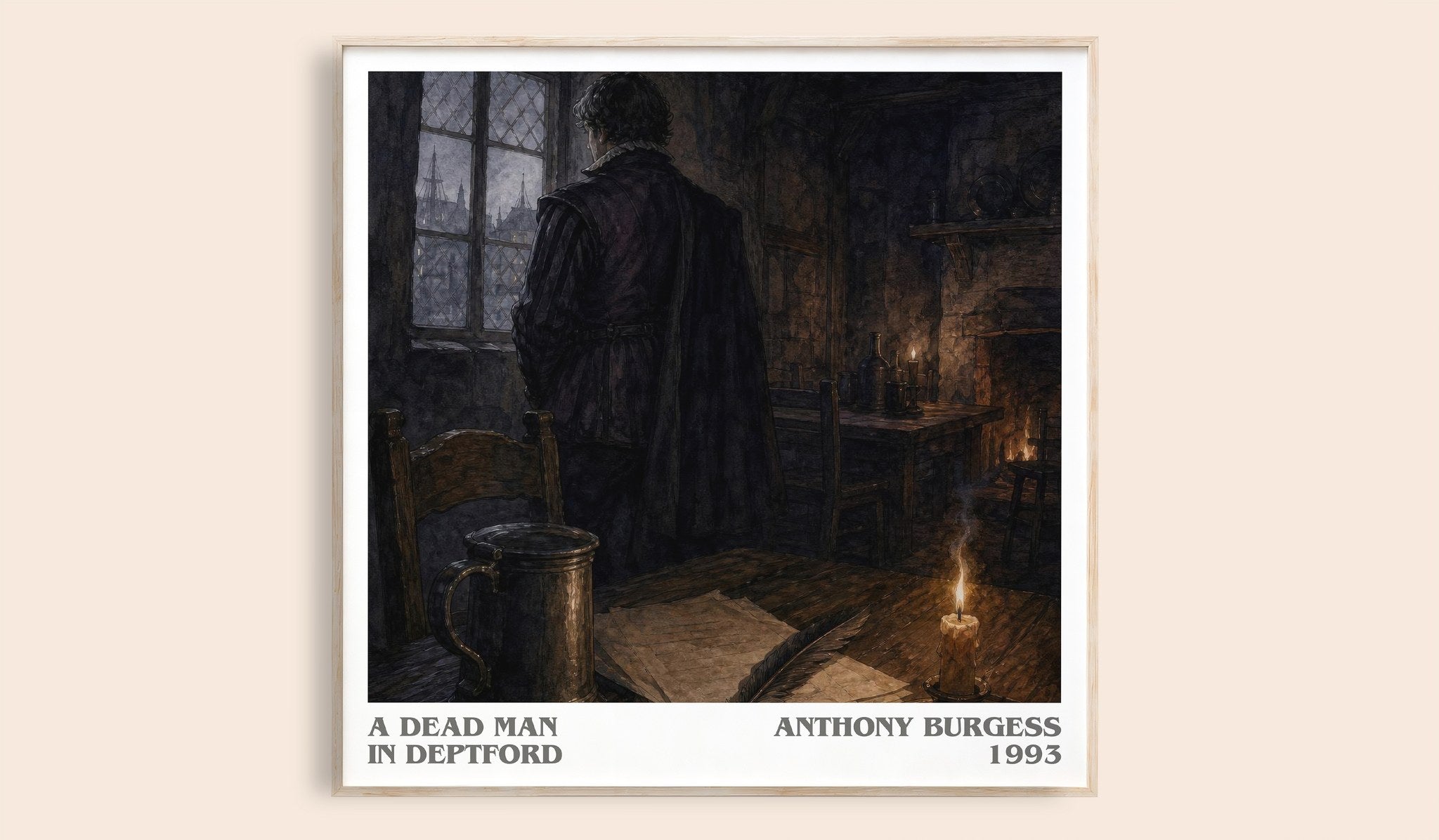 A Dead Man in Deptford Literary Art Print by Anthony Burgess