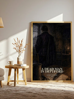 A Dead Man in Deptford watercolour print in frame leaning in hallway – historical fiction wall art