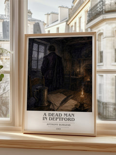 A Dead Man in Deptford book cover poster colour and style options – Anthony Burgess book art