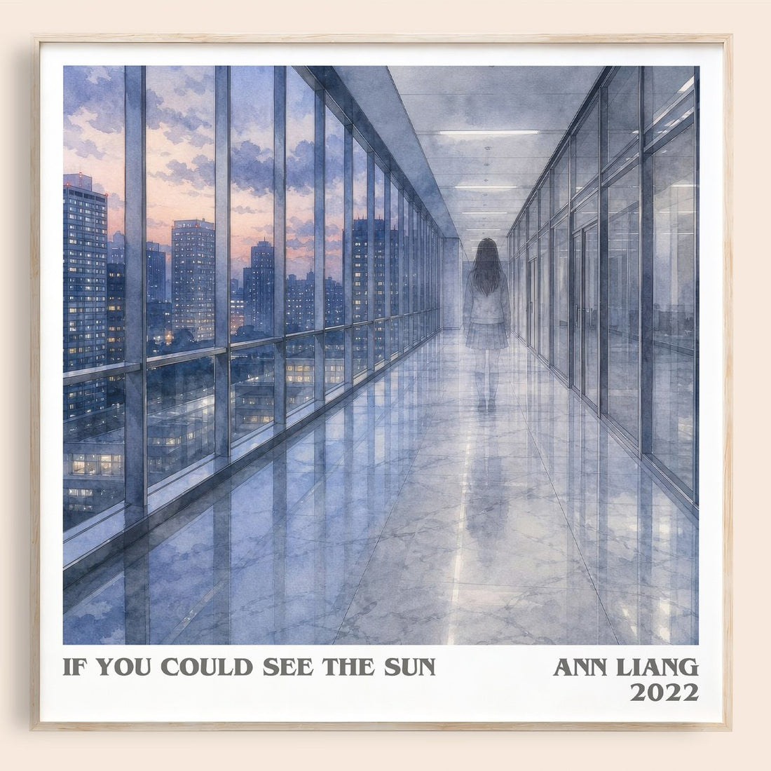 If You Could See the Sun literary book poster by Ann Liang – framed literary art print