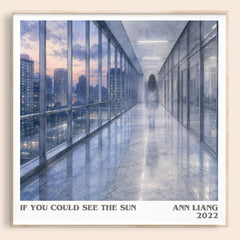 If You Could See the Sun literary book poster by Ann Liang – framed literary art print