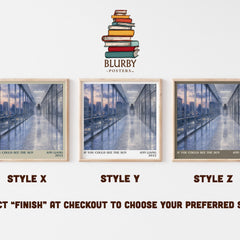 If You Could See the Sun literary print in frame leaning in hallway – young adult wall art