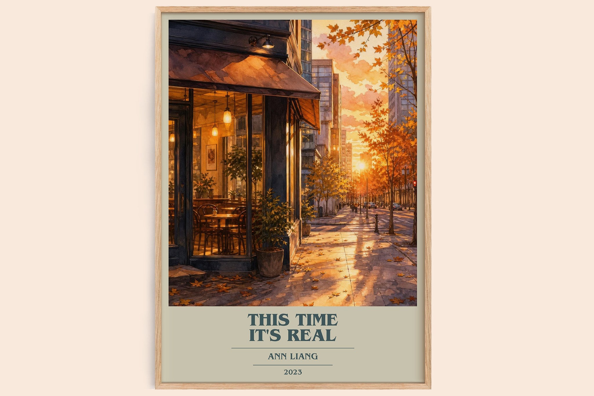 This Time It's Real Book Cover Poster by Ann Liang