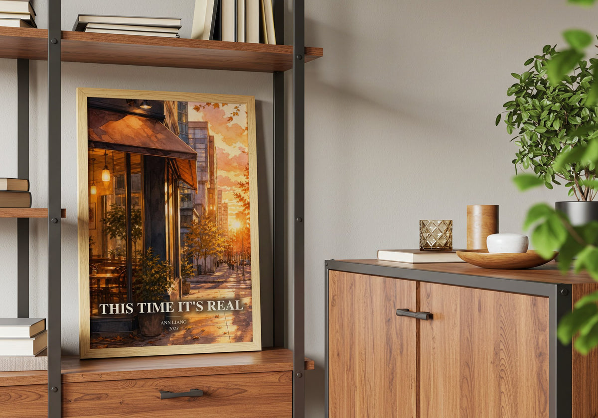 This Time It's Real book watercolour illustration paper finish options – matte satin gloss