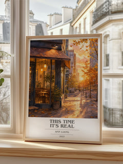 This Time It's Real book cover poster colour and style options – Ann Liang book art