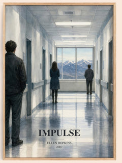 Impulse watercolour book poster by Ellen Hopkins – framed literary art print