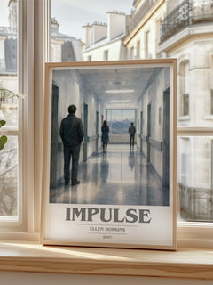 Impulse book cover poster colour and style options – Ellen Hopkins book art