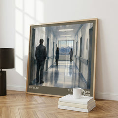 Impulse literary print framed by window – literary home decor